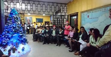 Inicio la Novena en el GADM Santa Ana