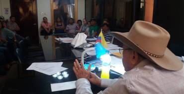 Comerciantes informales se reunieron con el Alcalde de Santa Ana, Ramón Mieles Arteaga