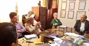Alcalde de Santa Ana mantuvo reunión con principales del Ministerio de Cultura y el INPC en Manabí.