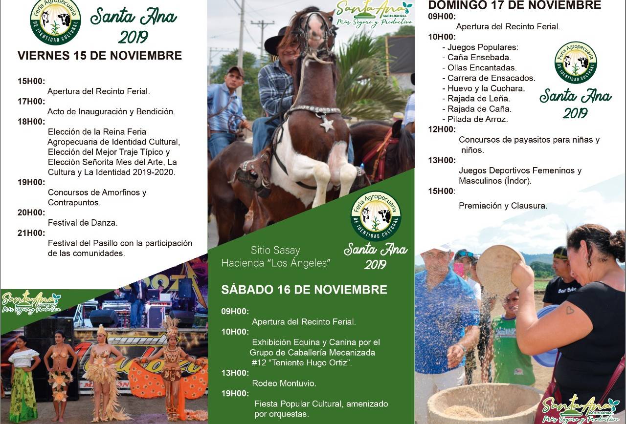 Feria Agropecuaria de Identidad Cultural Santa Ana 2019 se realizará durante 3 días